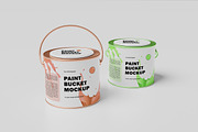 Bucket Paint Mockup, a Cups & Container Mockup by Pexelyou (Thumbnail 5 of 6)