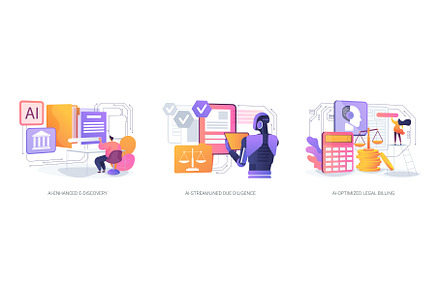 AI Technology for Legal Services, a Technology Illustration by Visual Generation