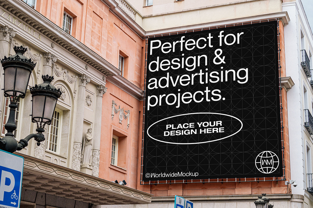 Madrid Urban Billboard Mockup, an Advertising Mockup by Worldwide Mockup (Photo 2 of 2)
