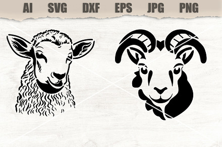 Stencil Sheep