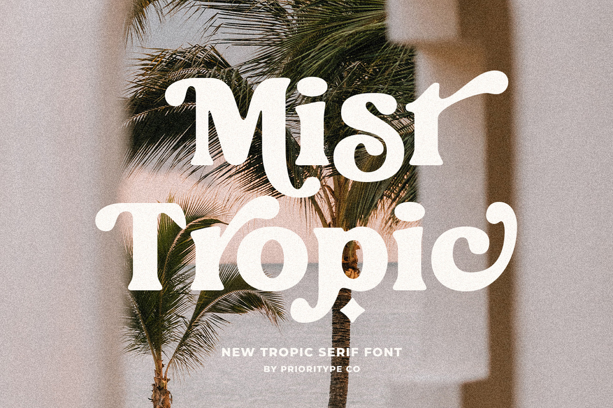Mist Tropic - Tropic Serif Font, a Serif Font by Prioritype Co (Photo 1 of 10)