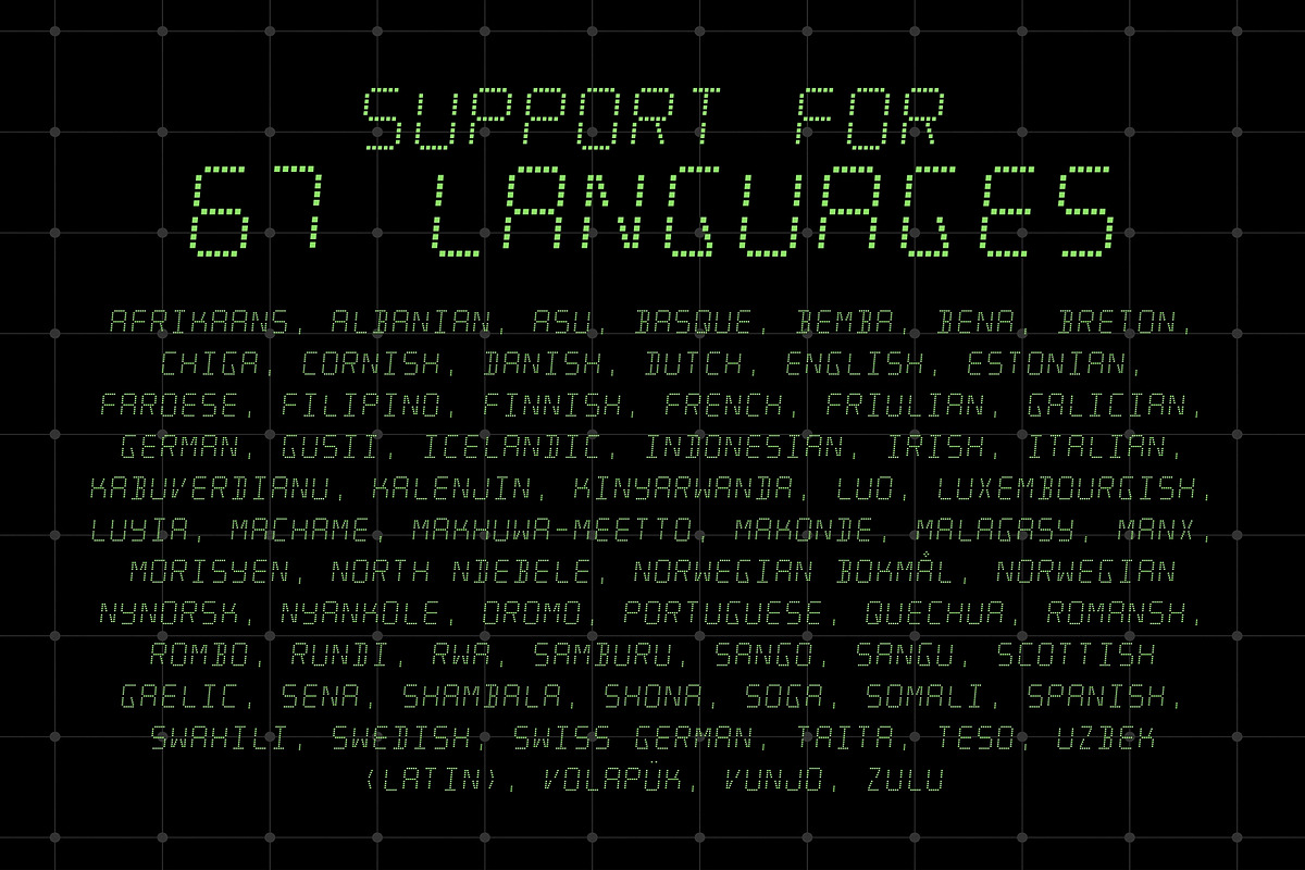 Terminal Vision - LED Typeface, a Sans Serif Font by HipFonts (Photo 7 of 8)