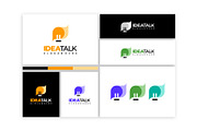 Set of Idea Talk Logo designs, a Branding & Logo Template by Lucky Creative (Thumbnail 3 of 5)