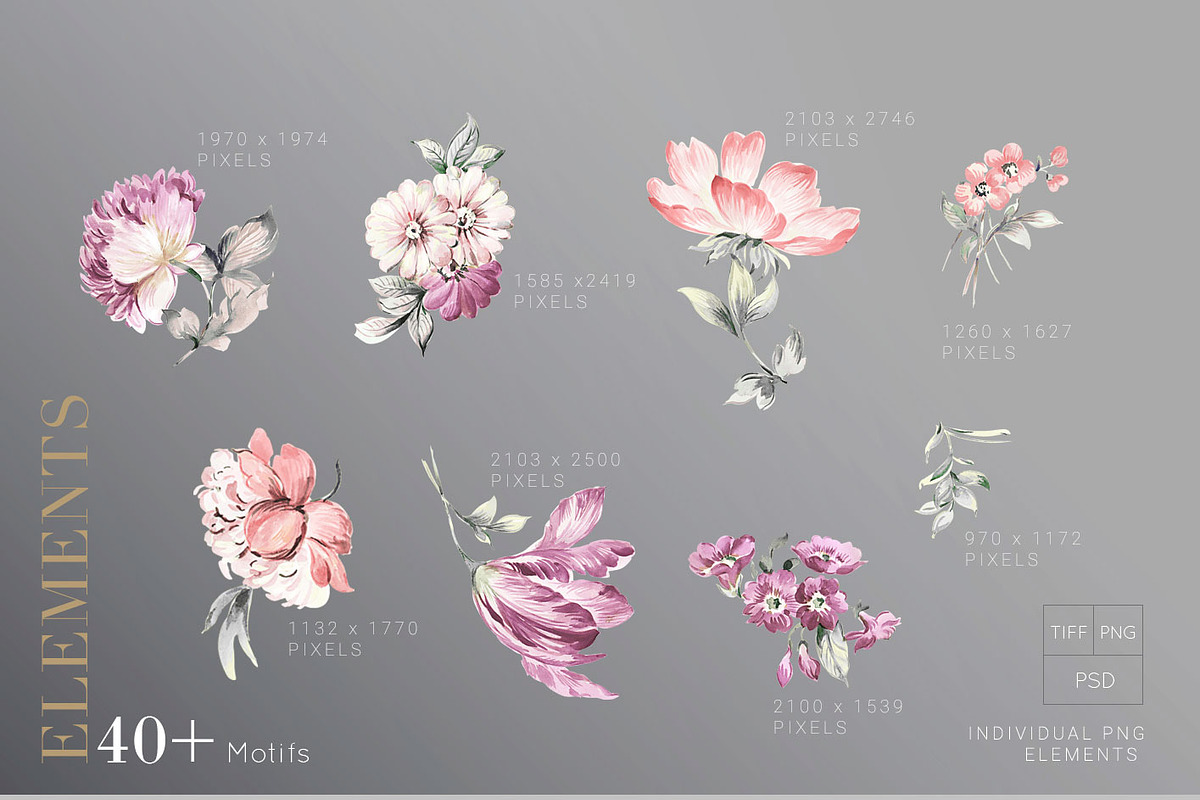 Monoqui, Fleurs prints & Motifs, a Pattern Graphic by Pink Linen (Photo 10 of 10)