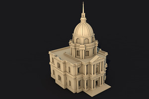 5 Famous Landmark France Low Poly