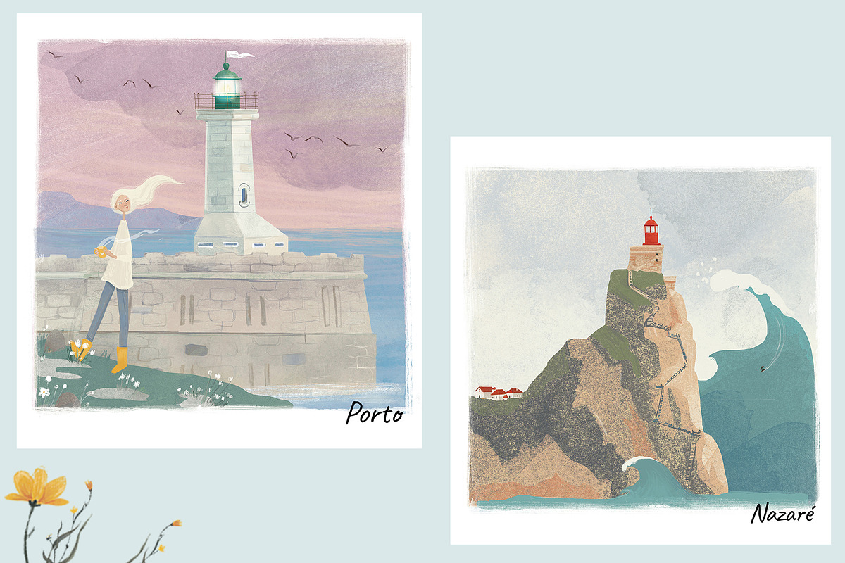 Portuguese city lighthouses., an Object Illustration by Dashnpro (Photo 5 of 6)