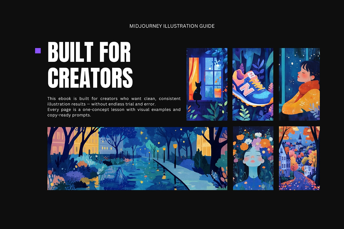 Midjourney Illustration Prompt Guide, a Decorative Illustration by Artimind Studio (Photo 4 of 8)