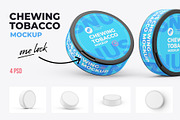Snus Chewing Tobacco one lock 4 PSD, a Packaging Mockup by easymock 2 (Thumbnail 1 of 15)