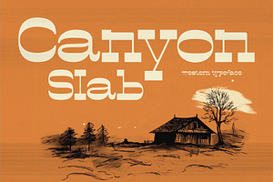 Canyon Slab - Wild West Typeface