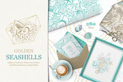 Golden Seashells Collection, an Object Graphic by ilonitta (Thumbnail 17 of 19)