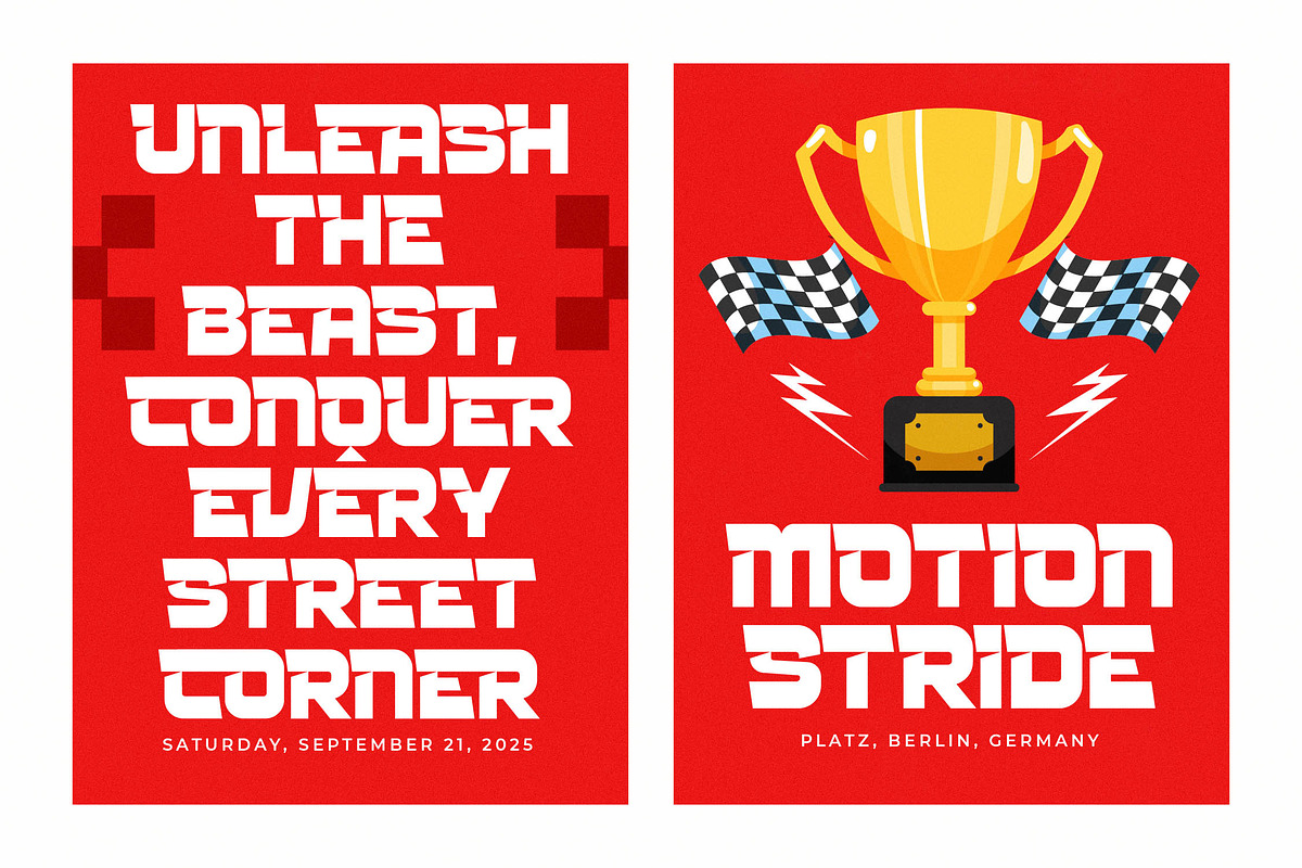 Rocket Track Modern Racing Font, a Sans Serif Font by timelesstype.co (Photo 11 of 20)