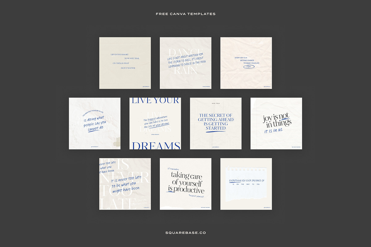 Inspirational Instagram Quotes Canva, a Social Media Template by Squarebase Templates (Photo 4 of 4)