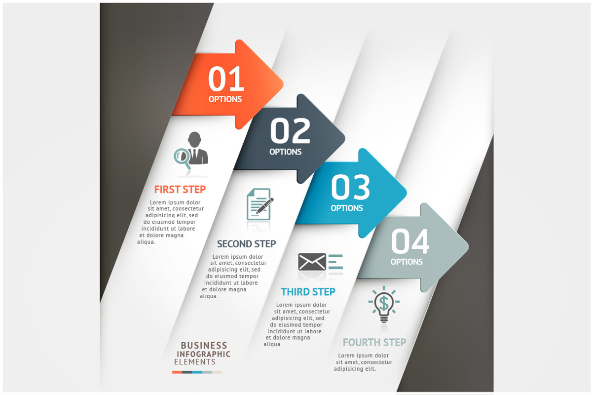 Business Arrow Infographic Template, a Presentation Template by Graphixmania