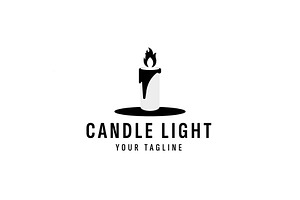 candle logo vector icon illustration, a Branding & Logo Template by Dyn Studio