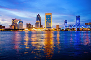 Jacksonville, Florida City Skyline