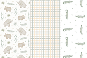Jungle Safari Animals Watercolor Set, a Pattern Graphic by tetiartline (Thumbnail 7 of 10)