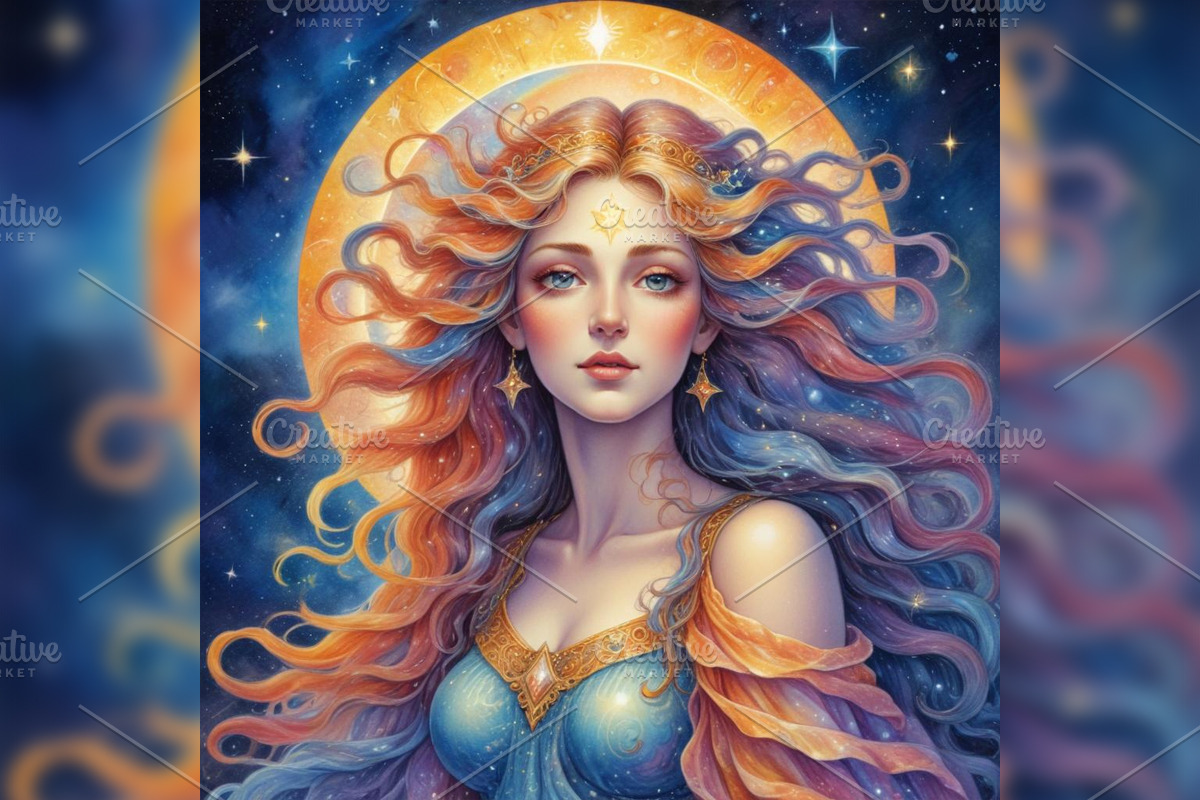 Celestial Tarot Card AI Prompts, a Background Graphic by Design Laz (Photo 6 of 7)