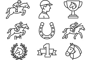 Vector illustration of equestrian, an Illustration by ZinetroN