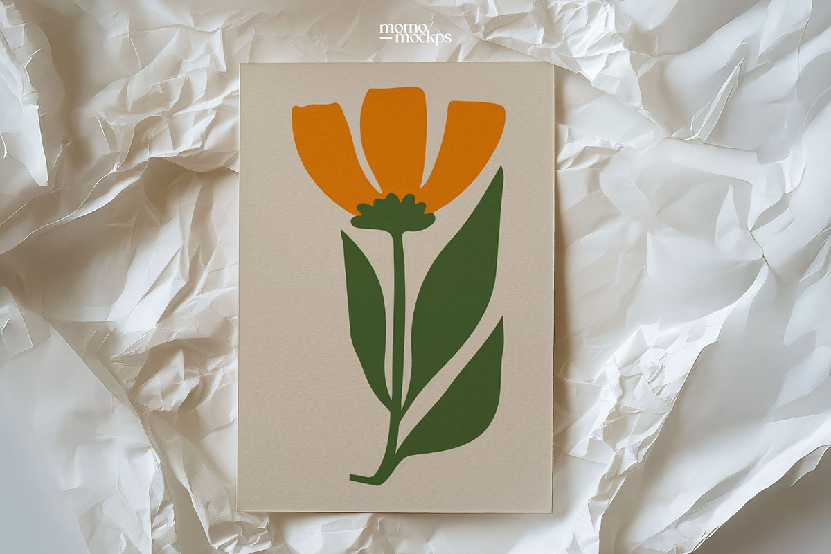 Paper Poster Card Mockup | PSD, a Household Mockup by momomockps (Photo 7 of 12)