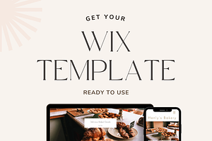 Wix Web Template: Bakery/Restaurant