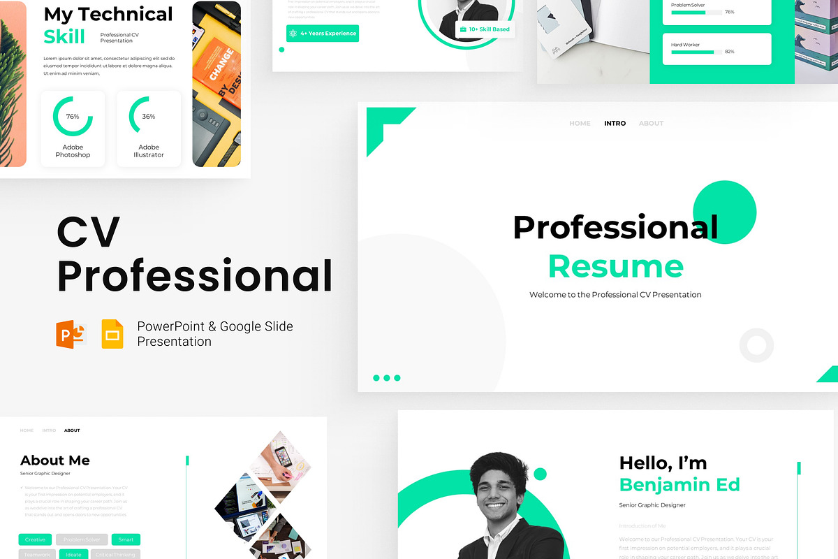 CV Presentation Template, a Presentation Template by Eklip Studio