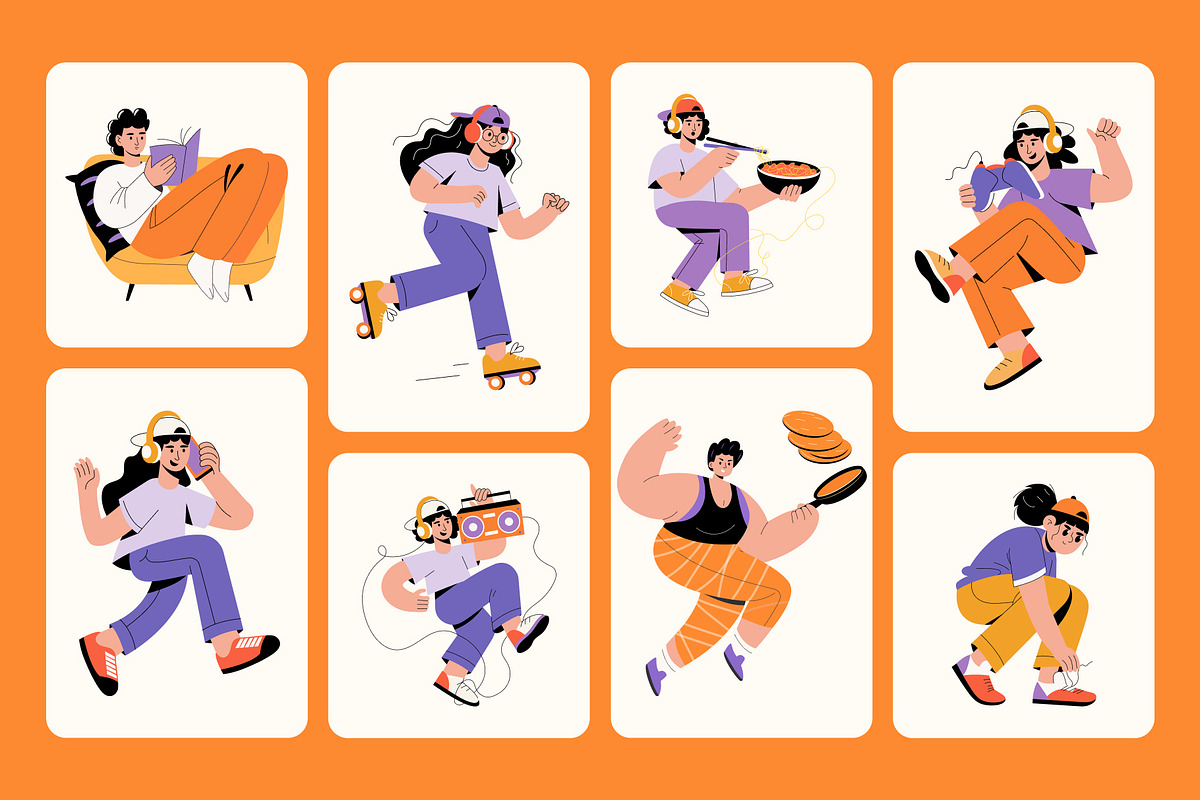 Everyday Activities Illustration