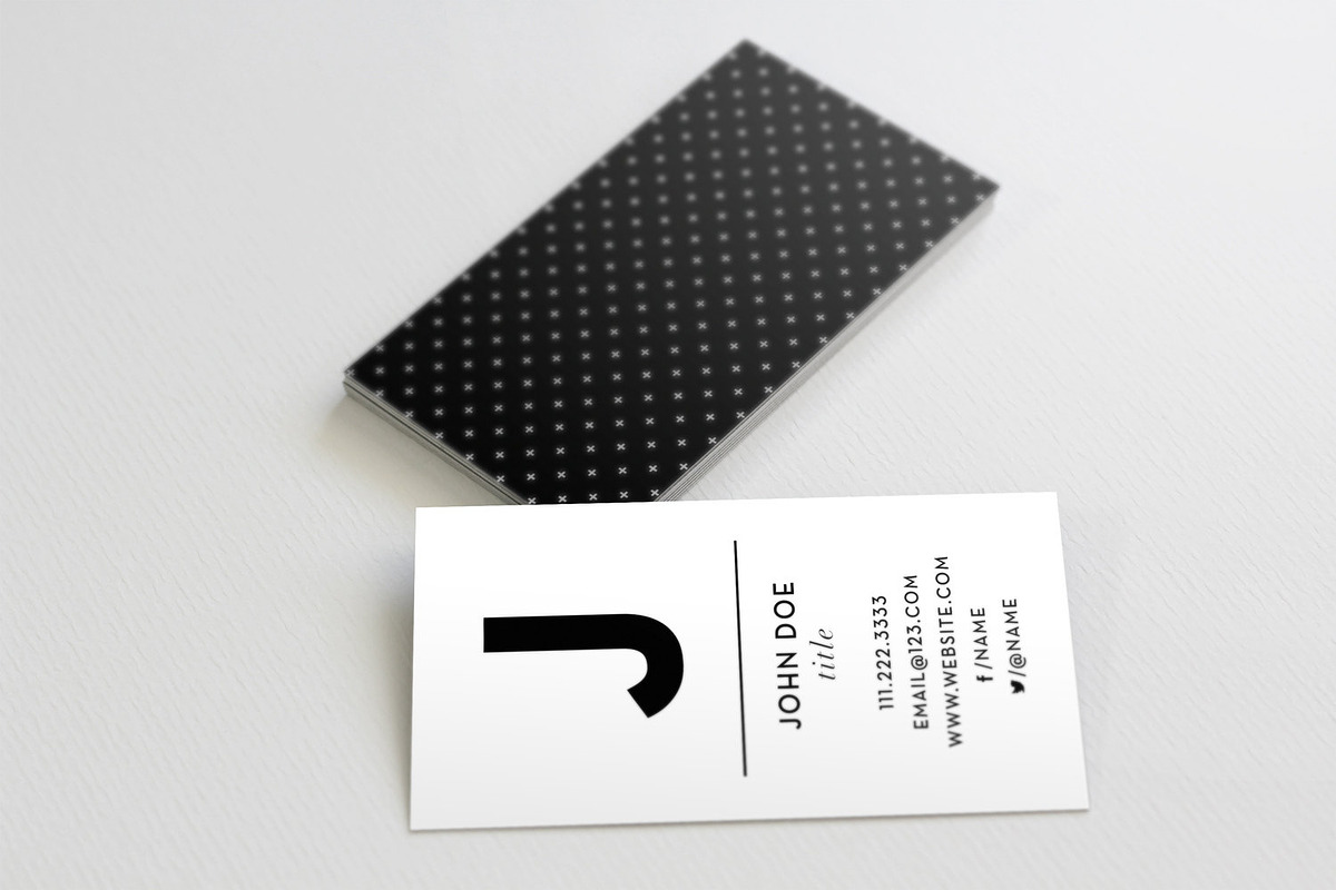 The Initial - Business Card Template, a Business Card Template by xxDeadPixels (Photo 4 of 7)