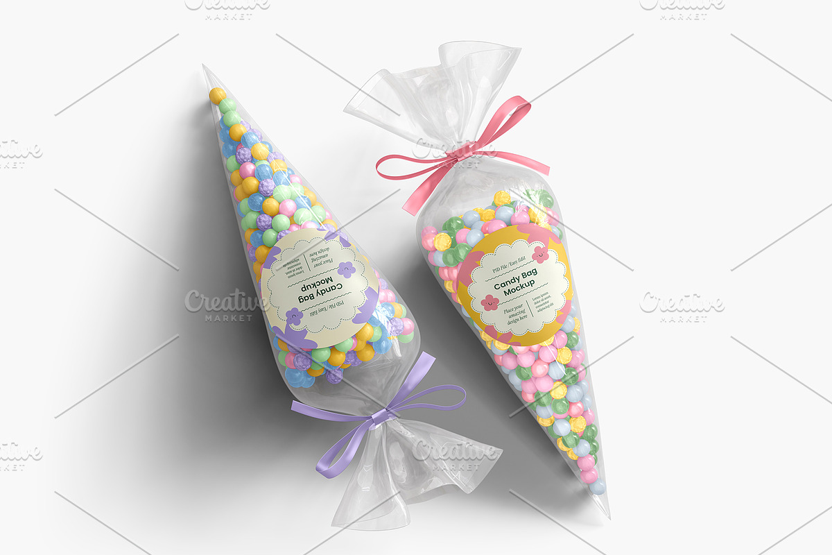 Candy Bag Mockup Set, a Packaging Mockup by ForgeDesign (Photo 6 of 6)