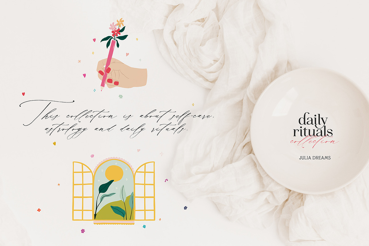 Daily Rituals Collection, an Animal Illustration by Julia Dreams (Photo 2 of 9)