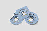 Realistic Sticker Mockup PSD, an Advertising Mockup by Indah (Thumbnail 3 of 6)
