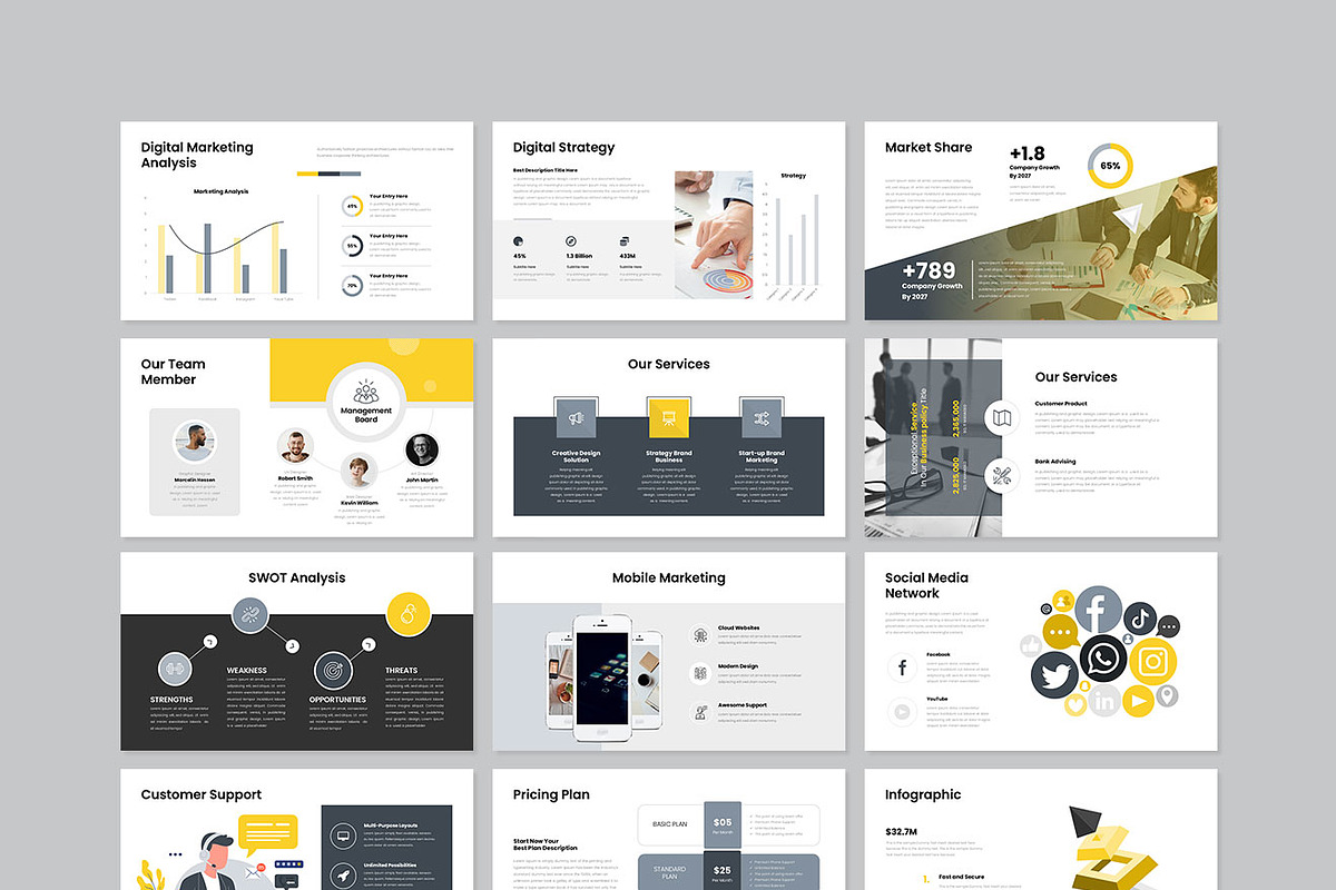 Digital Marketing Plan Presentation, a Presentation Template by GenerousArt (Photo 8 of 8)