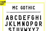 MC GOTHIC, a Font by FOUNDFONT™ (Thumbnail 2 of 3)