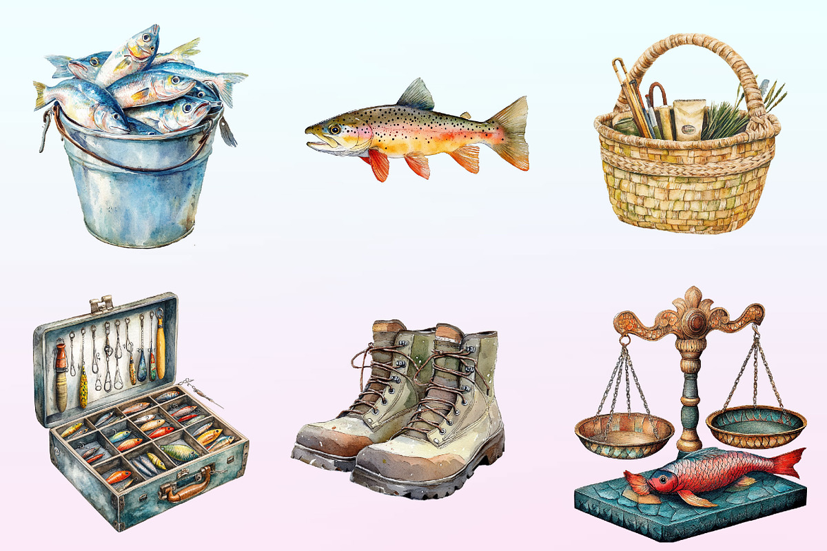 Fishing Sublimation Clipart, a Graphic by CitraGraphics (Photo 2 of 4)