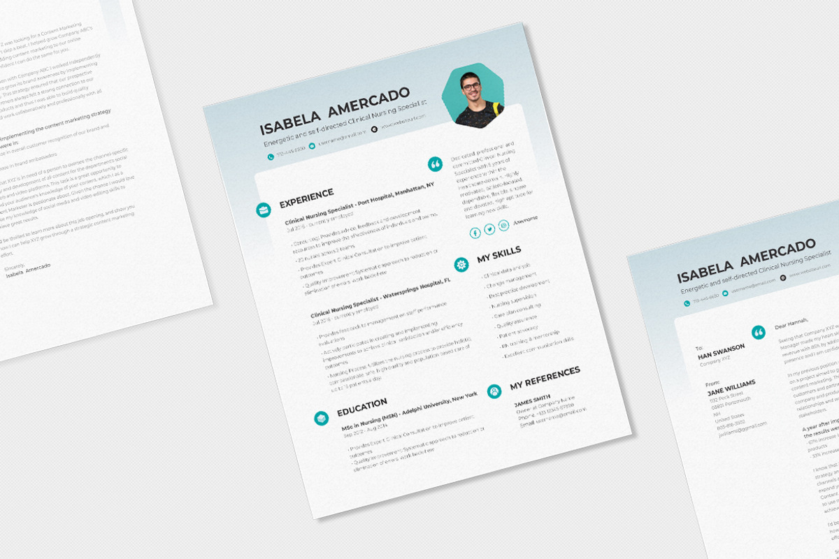 Clinical Nursing Specialist Resume, a Resume Template by iDoodle Studio (Photo 4 of 4)