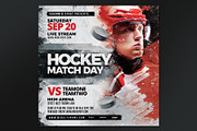 3 Hockey Flyer Bundle Vol 1, a Flyer Template by Tarommir (Thumbnail 3 of 7)