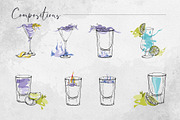 Electric cocktails, a Food Illustration by MsFlaffy (Thumbnail 6 of 12)