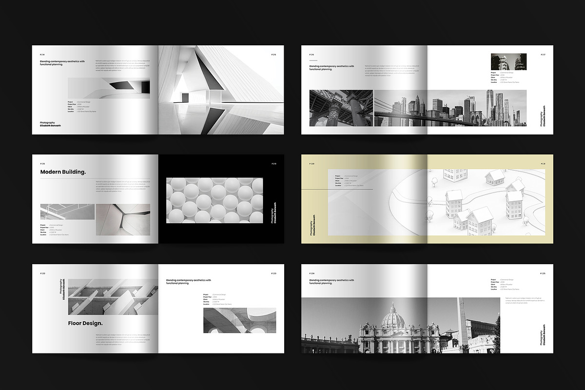 Architecture Portfolio Template, a Brochure Template by Spark_Creative (Photo 23 of 25)