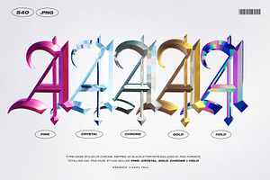 Wild Star Fonts 3D Set Bundle