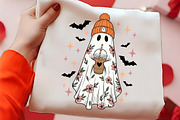 Cozy Spooky Autumn Ghost Sublimation, a Seasonal Illustration by CrexoraLab (Thumbnail 2 of 4)