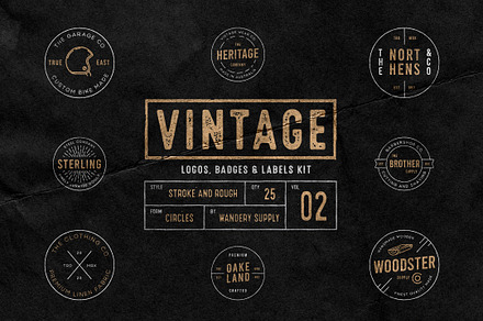 Vintage Badges/Logos Vol. 2
