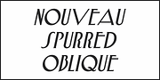 Nouveau Spurred JNL, a Serif Font by Jeff Levine Fonts (Thumbnail 4 of 5)