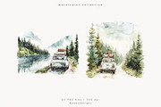 Roadtrip Illustrations, a Decorative Illustration by PeDe Designs (Thumbnail 2 of 10)