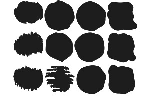 Paint Brush Swatches Set 1 Procreate