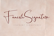 Fanish Elegant Signature Font, a Script Font by PutraCetol Studio (Thumbnail 1 of 11)