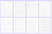 Ultimate Notebook Paper Bundle Canva, a Stationery Template by Mustafiz (Thumbnail 5 of 9)