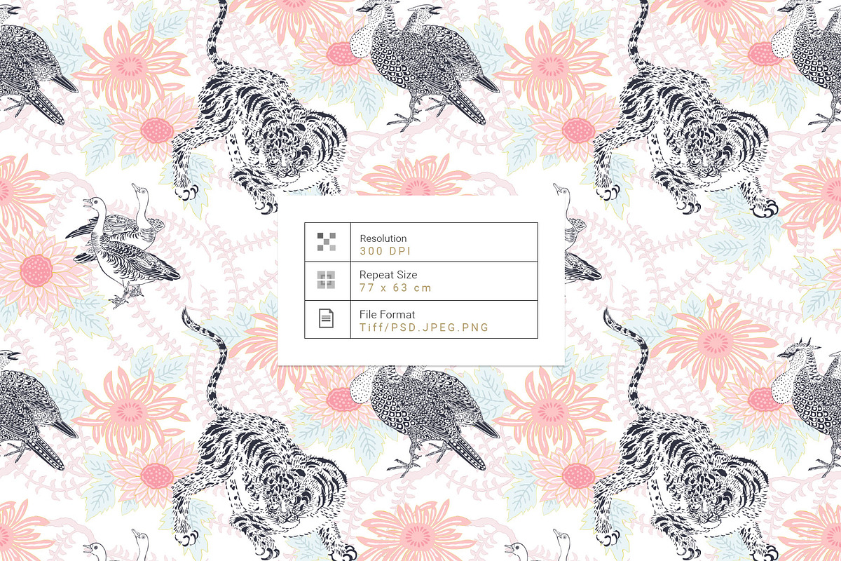 Kento Vector Prints & Motifs, a Pattern Graphic by Pink Linen (Photo 4 of 12)