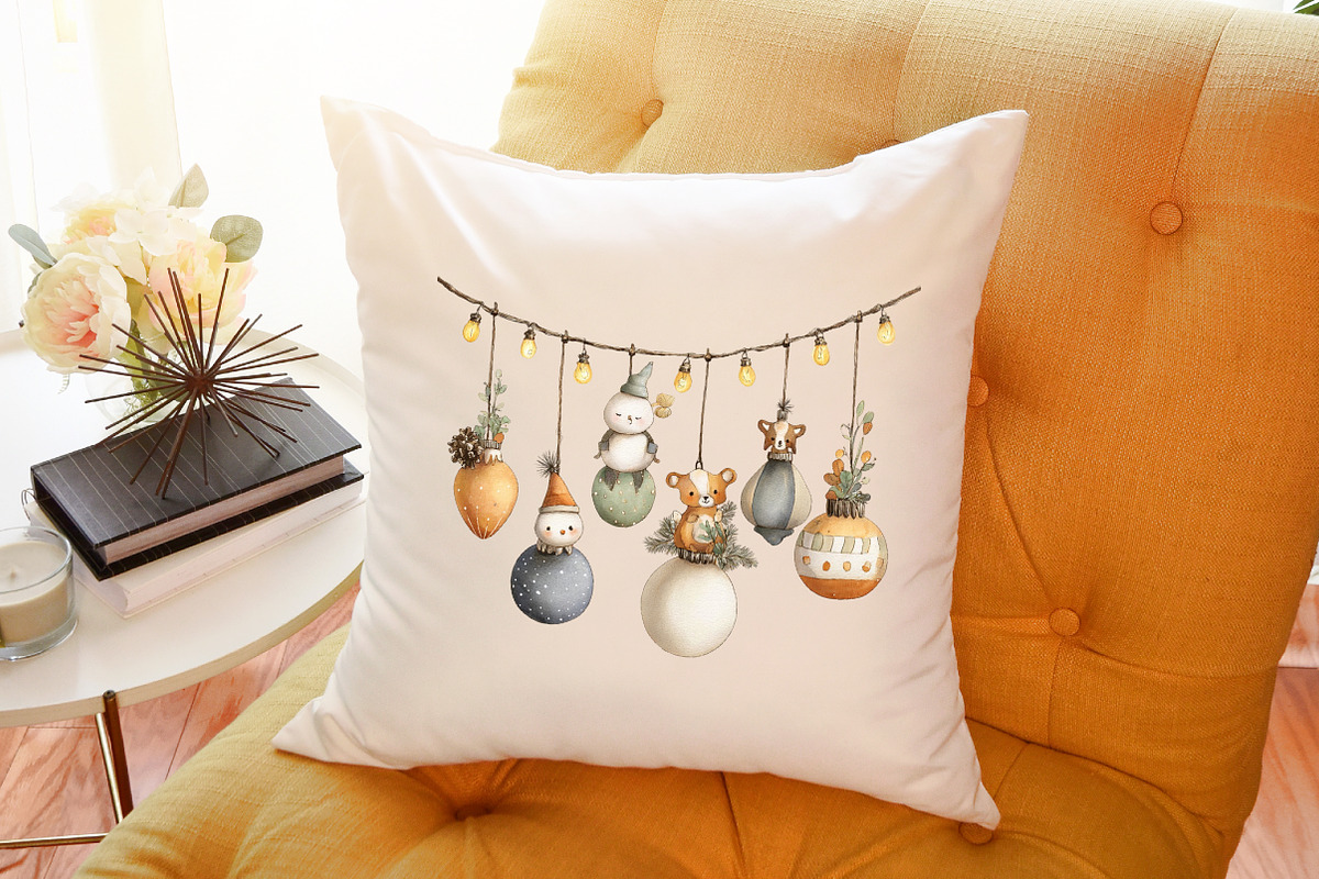 Watercolor Christmas Decor Clipart, an Illustration by Sublimation Artist (Photo 6 of 6)