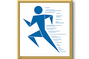 Running man. Sumbol, an Outline Icon by RODINA (Thumbnail 3 of 3)