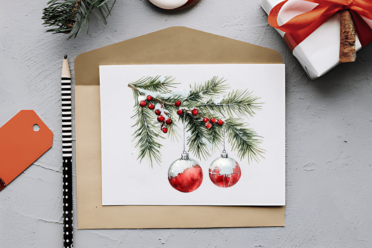 Christmas Decor Clipart, an Illustration by RobertsArt (Photo 3 of 7)