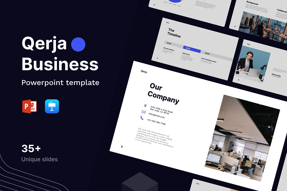 Qerja - Presentation Template, a Presentation Template by Product Experience (Photo 1 of 6)